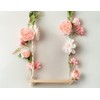 OrgMemory Garland Flower 180cm Wall Hanging Wisteria Artificial Rose Flower