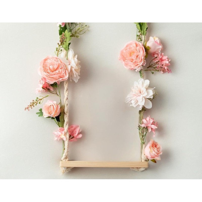 OrgMemory Garland Flower 180cm Wall Hanging Wisteria Artificial Rose Flower