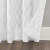 Scott Living Verge Geometric Clipped Jacquard Semi-Sheer Rod Pocket Curtain