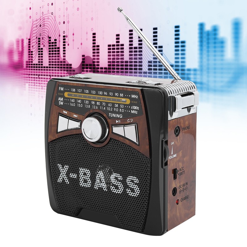 FM AM SW Radio USB FullWave Band Portable Radio Player