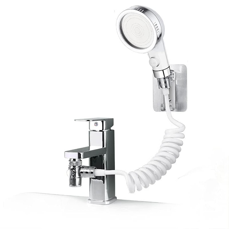 Generic Basin Handheld Shower Set, Sink Hose Faucet Sprayer Attachment,
