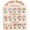 Tabla de Rutina Diaria para Niños – Madera con Caja