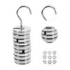 Sosoport Laboratory Slotted Mass Set Chrome Plated Iron Weights with