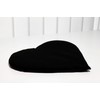 Rapeseed Cushion Heart Approx. 30 x 25 cm – Black