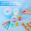 Gartful Resin Mixing Cups and Sticks, 110 Packs Epoxy Measuring