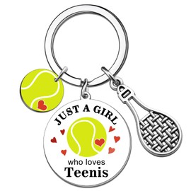 Celaqiu Tennis Gifts for Women Gifts for a Tennis Lover Coach Gift for Women Sport Gift for Her Birthday Christmas Keychain for Sister Bestie Daughter