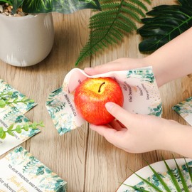 Outus 200 Pack Eucalyptus Leaf Baby Shower Disposable Paper Napkins Greenery Guest Napkins Sage Green Wedding Baby Shower Party Supplies for Baby Shower Boys Girls Kids Table Decorations