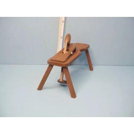 Sir Thomas Thumb Miniature Shaving Horse #785 Handcrafted Sir Thomas Thumb Wood 1/12 Scale