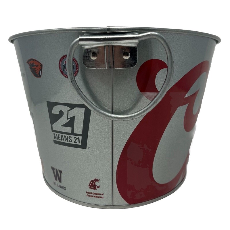 Coors Light Collegiate Oval 7.5 qt Metal Ice/Beer Bucket