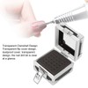 Nail Drill Bits Storage Box 25 Holes Transparent Clamshell Lock
