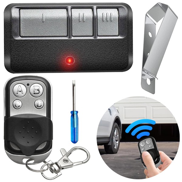 Universal Garage Door Opener Remote & Keychain Remote Sensor Compatible