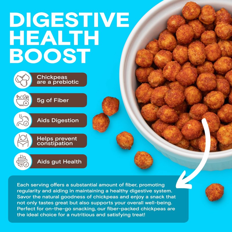 BIENA Chickpea Snacks - Crunchy Roasted Chickpeas - High Fiber
