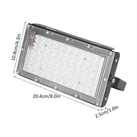TOPINCN LED Flood Light, 50W 12V Waterproof Bright White Courtyards Gardens Floodlight, IP66 Outdoor Lawn Decorative Lighting Lamp