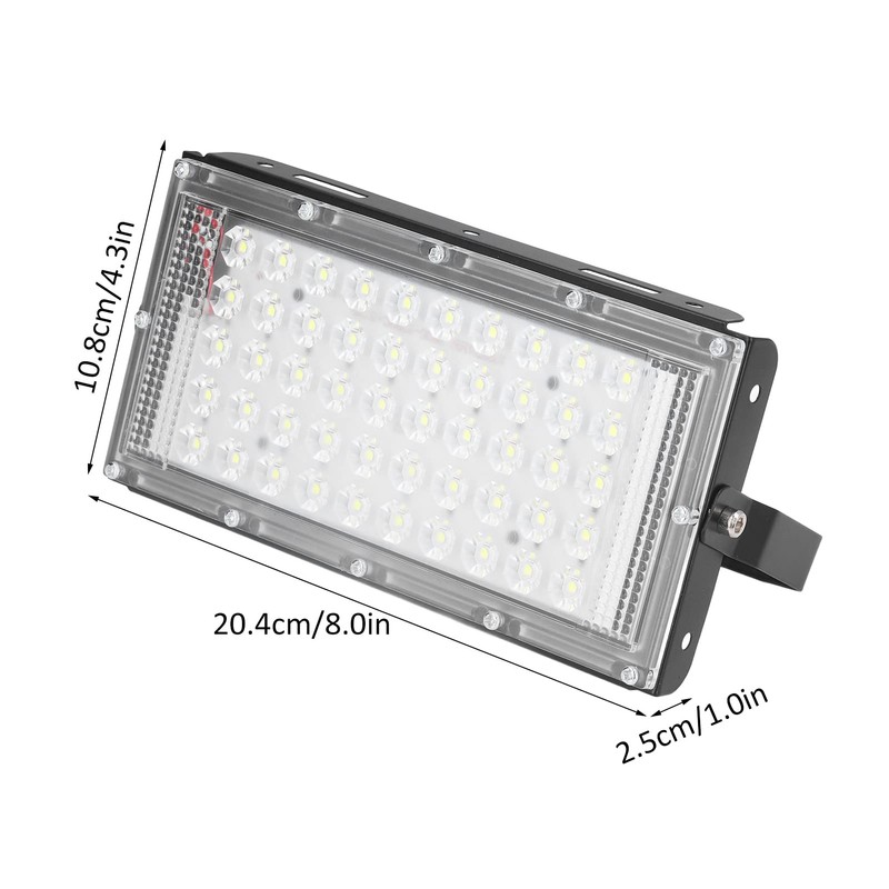 TOPINCN LED Flood Light, 50W 12V Waterproof Bright White Courtyards