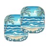 Coldinair Hawaii Palm Tree Ocean Wave Windshield Sun Shade for