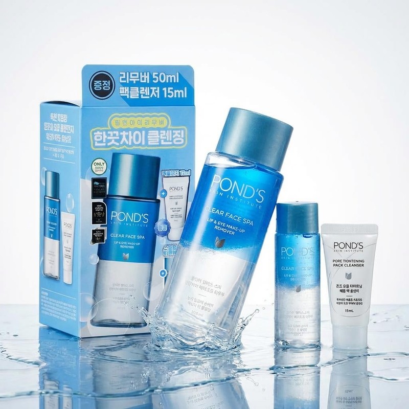 Pond's Clear Spa Lip & Eye Remover 300ml +50ml Set