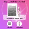 DIY Lash Extension Kit Individual Lashes 30P 0.07C Curl 8-16mm