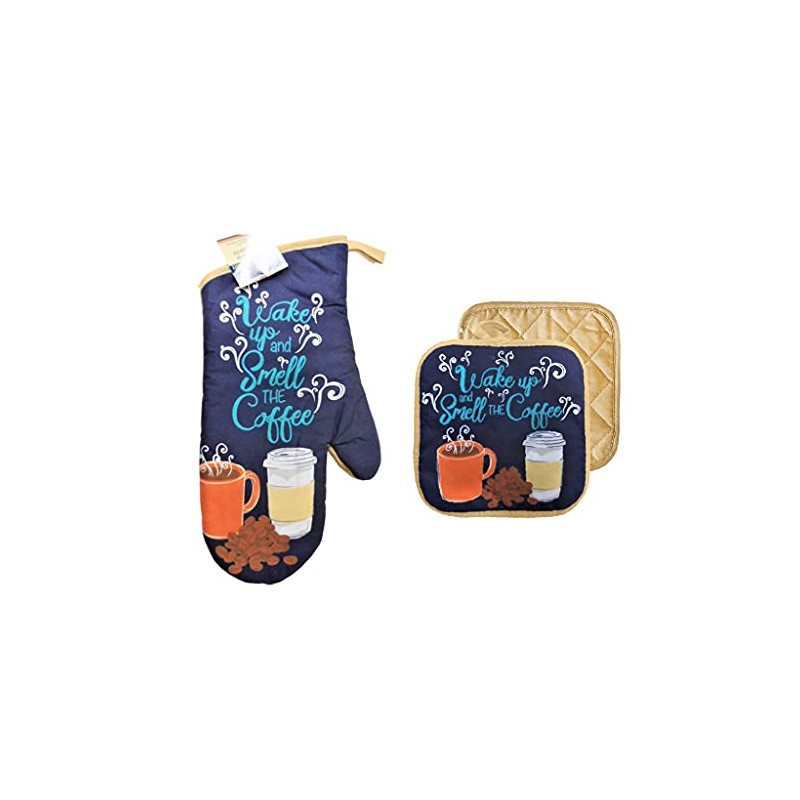 3 Piece Lightweight Decorative Kitchen Décor Set Includes 2 Potholders