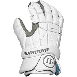 Warrior Evo Lacrosse Gloves, White, (2023 Model) (X-Large, 14")