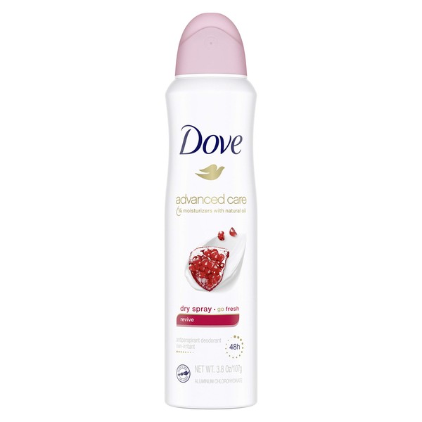 Dove Dry Spray Antiperspirant, Revive, 3.8 Ounce