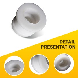 Shakas 2 PCS Shifter Cable Bushing, Automatic Transmission Shift Cable Connecting Rod Bushing, DG9Z-7K340-A Standard Fit Replacement, Compatible with Ford Focus (White)