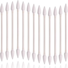 Pointed Tip Cotton Swabs 800 Pieces, Double Precision Tips with Paper Stick,Cotton Buds for Makeup Nails,4 Packs of 200 Pieces (Double Pointed)