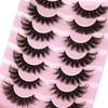 Mink Lashes Fluffy 6D False Eyelashes 17mm Wispy Cat Eye