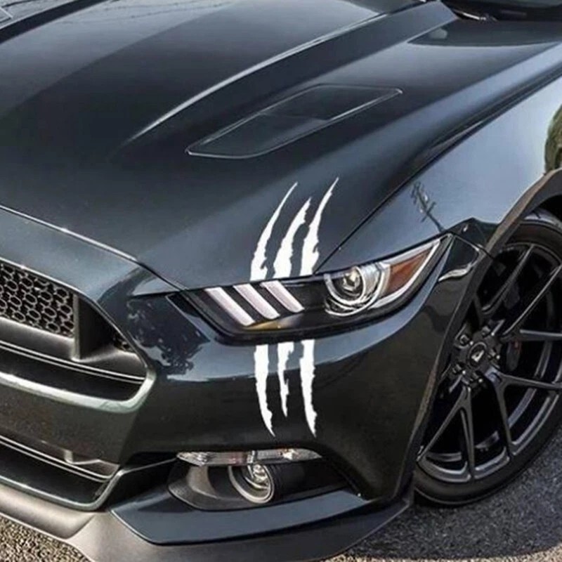 Monster 1/2pcs Auto Car Sticker Monster Claw Scratch Stripe Marks