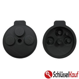 KONIKON 1 x keypad button replacement button key remote control suitable for Smart Fortwo + 451 + Forfour + Roadster - 3 buttons