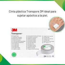Cinta Transparente Transpore 3m 9 Metros Diferentes Medidas                                                                                           