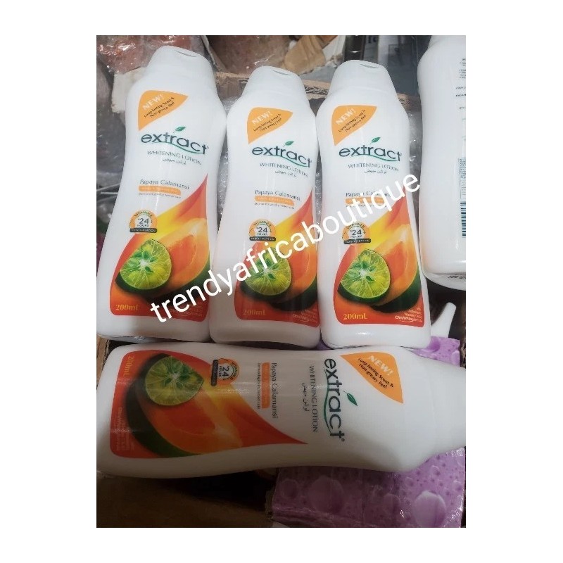 extract 2pcs. Nigeria Extract Whitening Body lotion With papaya 200ml
