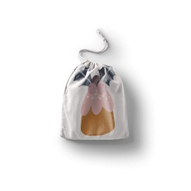 Le Jardin du Lin Bedruckte Baumwoll Taschen mit Kordelzug, Einkaufstasche, Beutel, Stoffsack, Stofftasche, Gemüsesack, Wiederverwendbare, Umweltfreundlich, Mehrzweck, Faltbar, Größe: 12x15 Cm