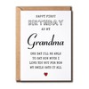 VLPGifts Happy First Birthday As My Grandma Card - Grandma