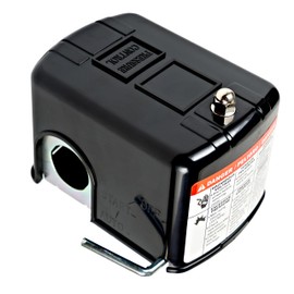 Red Lion 30-50 PSI M4 Low Pressure Pump Protection Cut-Off Switch for Well Pumps and Jet Pumps, Black, 640134