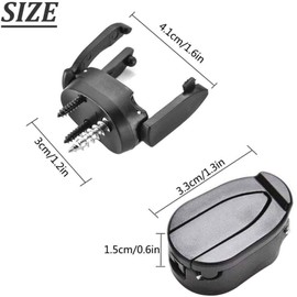 Golf Ball Retriever Pick Up Tool Saver Claw Grabber Value 3 Pcs, Golf Ball Training Aids Picker Plastic Foldable Portable Durabele Golf Accessories Color Black