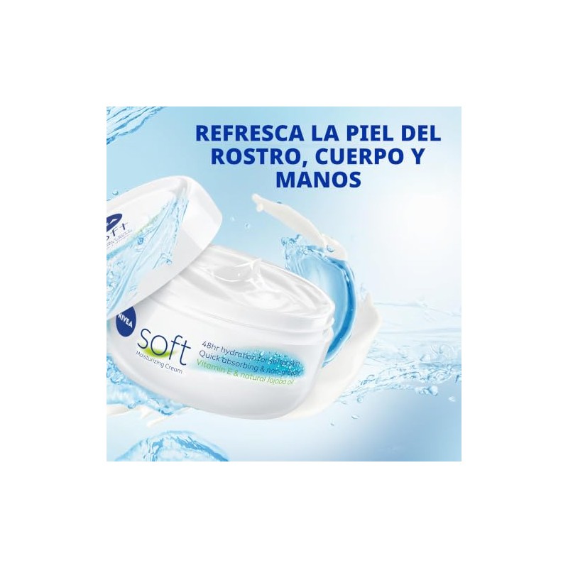 NIVEA Soft Moisturizing Crème - Body, Face and Hand Cream