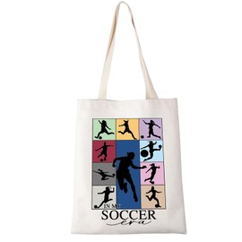 Soccer Tote Bag Soccer Lover Gifts Soccer Player Soccer Team Mom Gift Soccer Fans Gift In My Soccer Era Shopping Bag (SOCCER era tote bag ca)