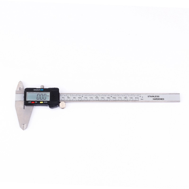 0-200mm LCD Digital Vernier Caliper Stainless Steel Micrometer Electronic Gauge