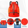 JELUTAR Drawstring Backpack Gym Bag with Shoes Compartment for Soccer,