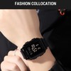SKMEI 1858 sports watches Countdown double time watch alarm clock