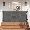 Reinforced 71" Wide Retractable Baby Gates, Prevent Crawling Under