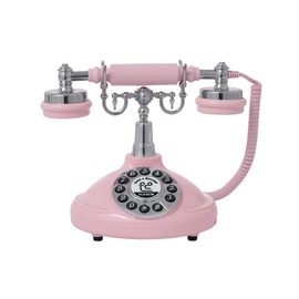 PLIFOEW Audio Guest Book Wedding Phone,Audio Guestbook Phone Vintage Style Audio Message Voicemail for Graduation Retirement Party Birthdays Baby Shower Special Occasions (Pink)
