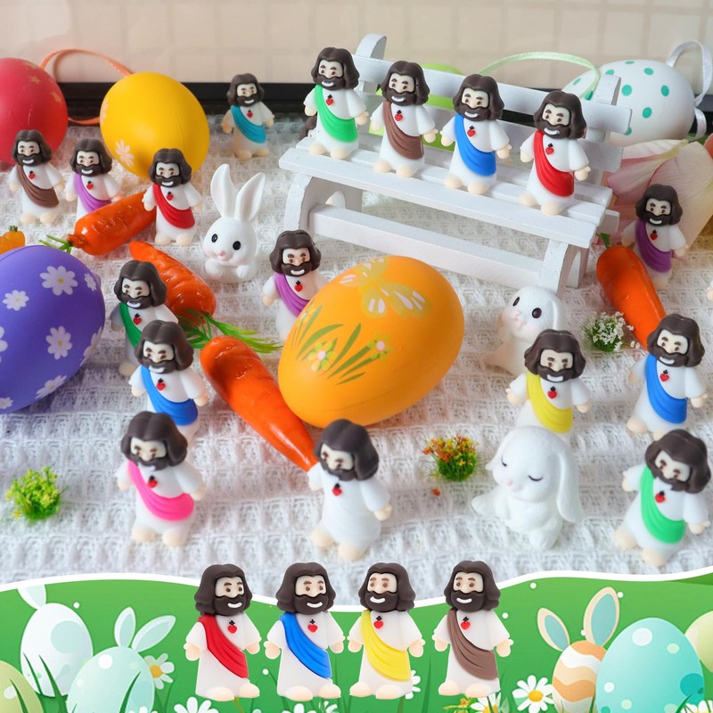 Owurha 100 Pcs Mini Jesus Figures Original Design Baby Jesus