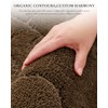 Brown Bathroom Mat, 20x32 Soft Microfiber Bath Mats for Bathroom