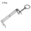 HARFINGTON 2Pcs Stainless Steel C Clamp 120mm Wide Jaw Opening