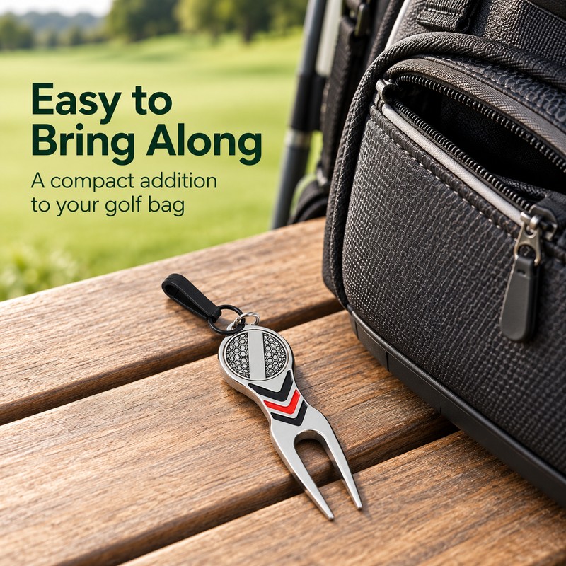 Golf Divot Repair Tool for Green Care – Aluminum Alloy