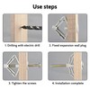 60 Piece Plasterboard Dowels Set, Plasterboard Dowels Cavity Dowels with