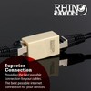 rhinocables Cat5e RJ45 Coupler, Female to Female Ethernet Coupler and