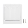 Wall Smart Light Switch Push Button Zero Fire 3 Gang