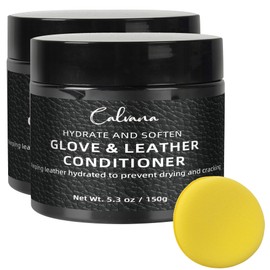 Calvana (2-Pack) 5.3 oz Glove & Leather Conditioner, Break-in Kit, Mitt Oil for Baseball & Softball Gloves, and Other Leather Sports Gear, Moisturize & Protect, Non-Drying & Non-Darkening Formula